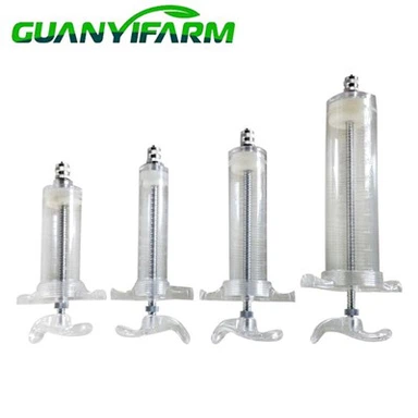 Steel Plastic 10ml 20ml Veterinary Injector For Animal